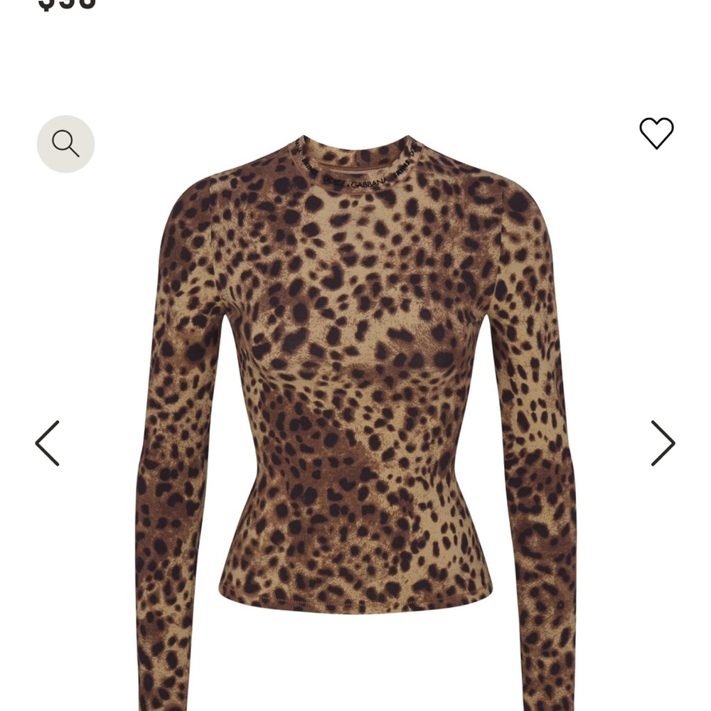 Skims & Dolce Gabbana collaboration 
Cotton Jersey Long sleeve top.